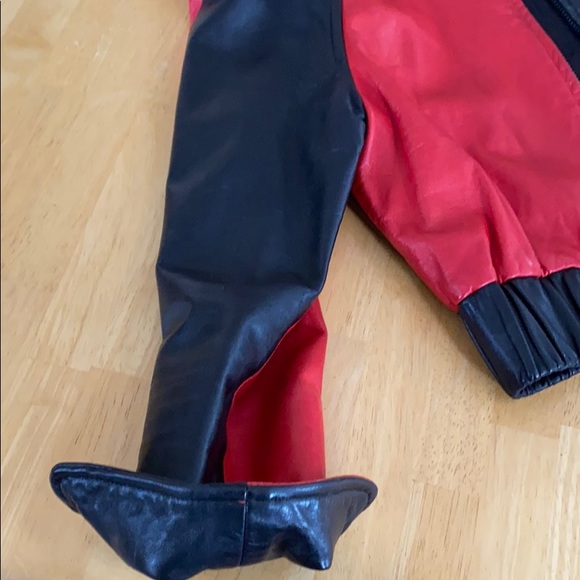 Red/black leather Jacket - Picture 8 of 8